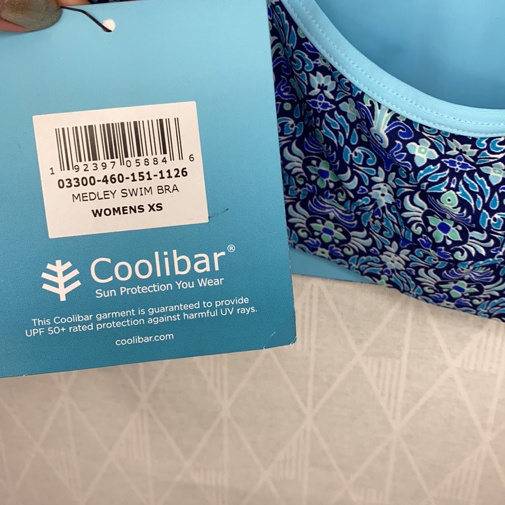 Coolibar Reversible Swim Bra - Picture 7 of 10